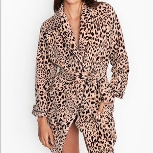 Victoria’s Secret Leopard Robe and Slippers